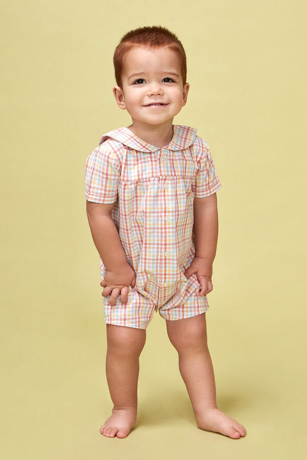 Gocco Pijama cuadros blanco blanco