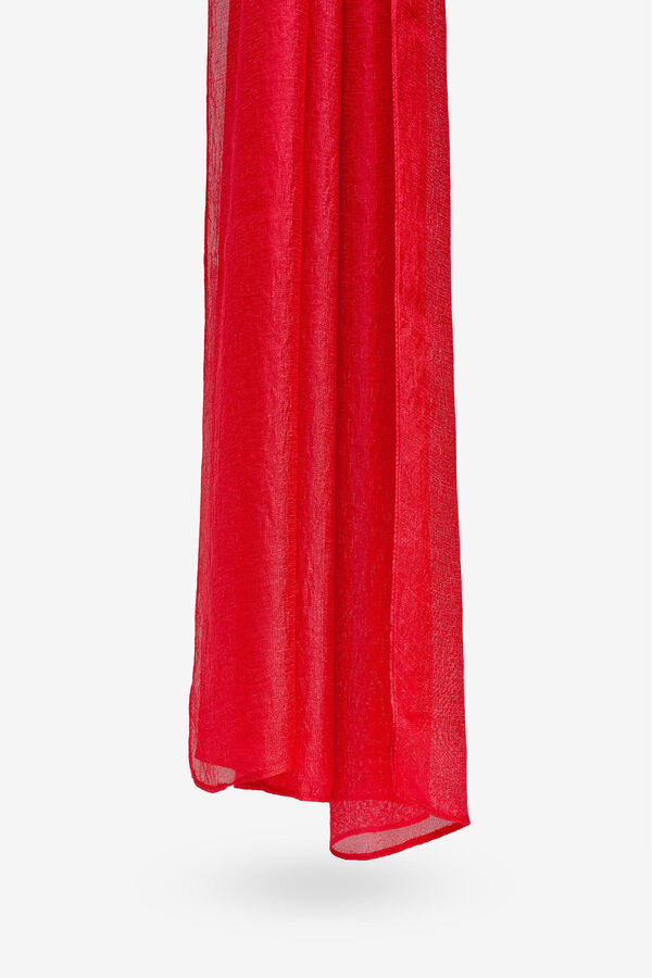 Vilanova Cachecol Retangular Met&aacute;lico vermelho