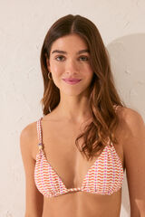 Women'secret Top bikini triangular estampado geométrico estampado