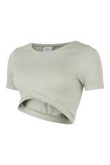 Womensecret Camiseta crop seamless maternity gris