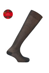 Punto Blanco Meias altas caneladas preto