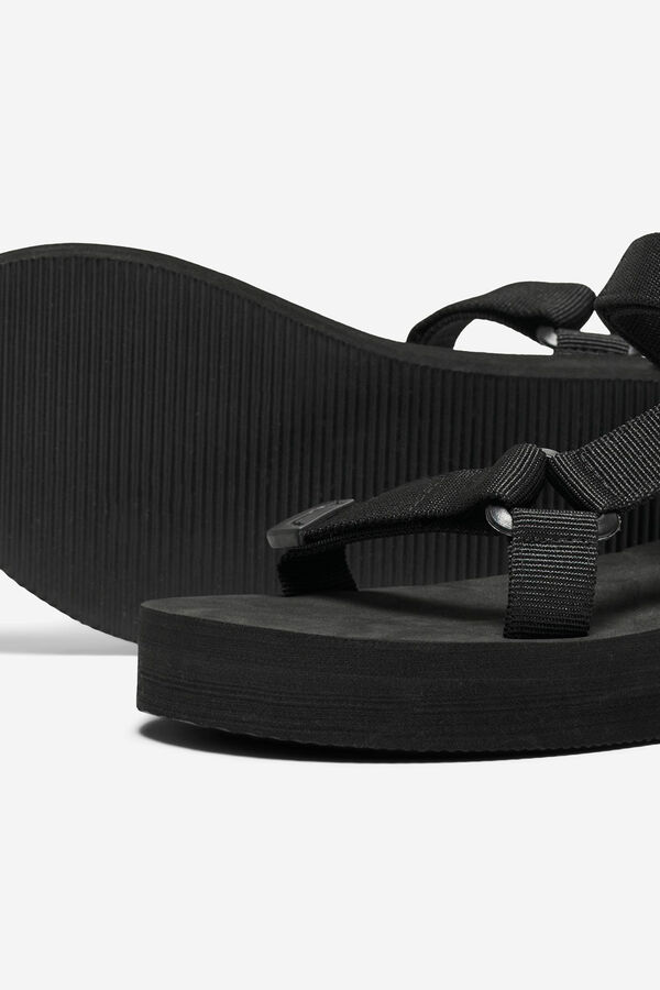 Only Sandalias velcro mujer negro