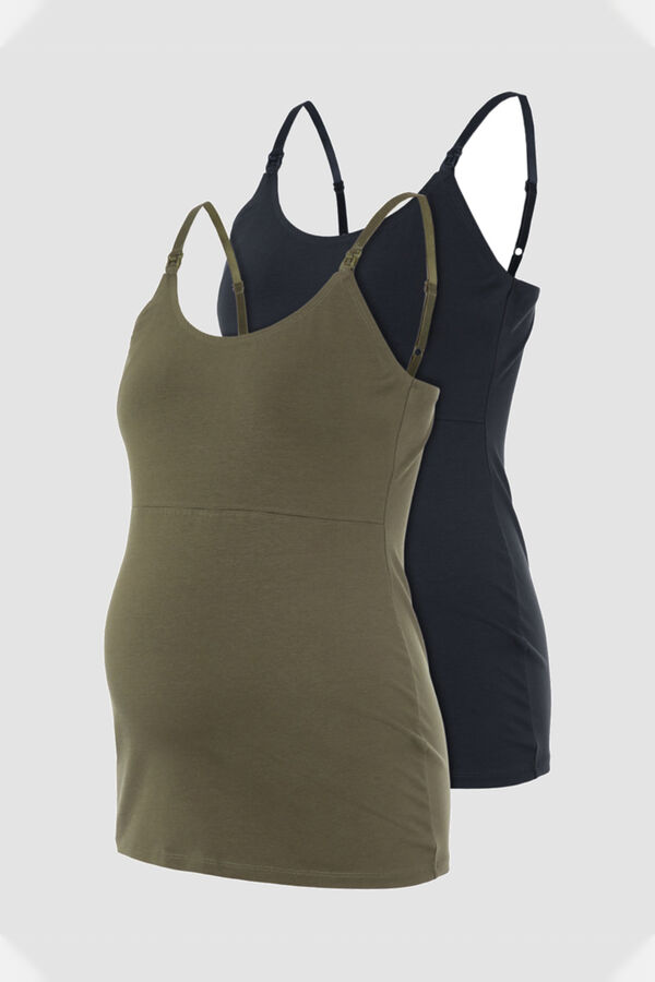 Mamalicious Pack t-shirt al&ccedil;as 2 fun&ccedil;&otilde;es preto