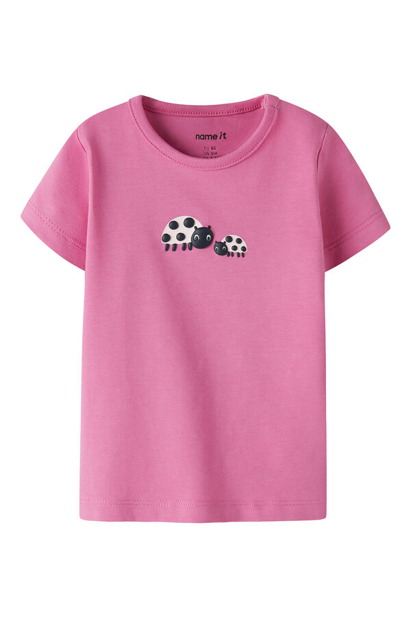 Name it T-shirt de manga curta de beb&eacute; rosa