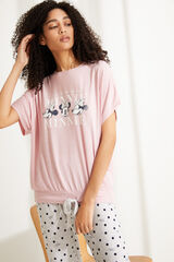 Womensecret Pijama comprido Minnie rosa rosa