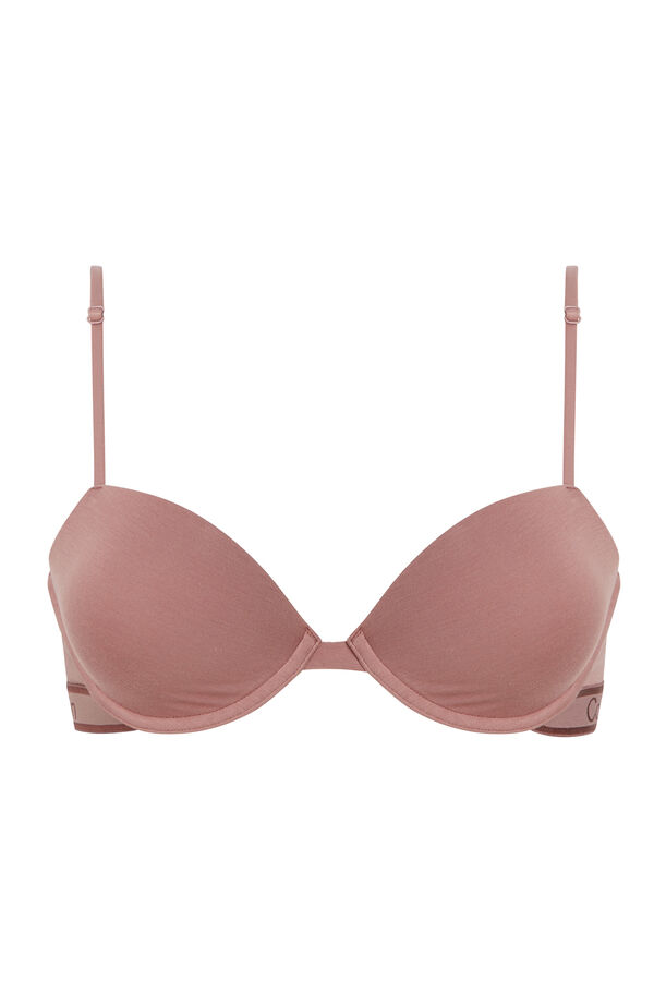 Calvin Klein Suti&atilde; com enchimento com logo CK rosa