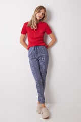 Women'secret Pantal&oacute;n pijama algod&oacute;n flores skinny estampado