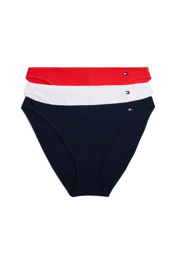 Tommy Hilfiger Pack de 3 cuecas cl&aacute;ssicas com logo lateral estampado