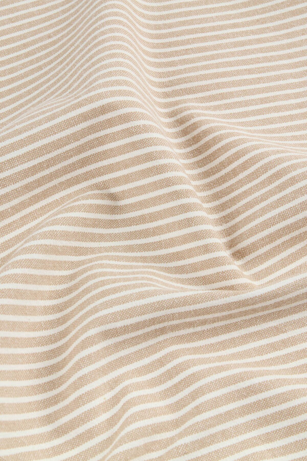 Textura Set 2 servilletas algod&oacute;n rayas nude