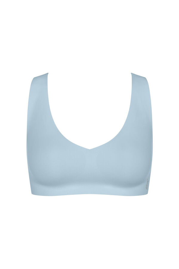 Sloggi Soutien bralette sem costuras em microfibra azul