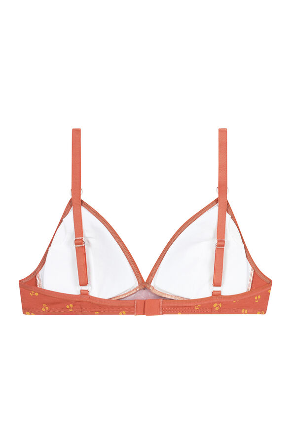 DIM Soutien de menina estampado sem aros e copas removíveis vermelho