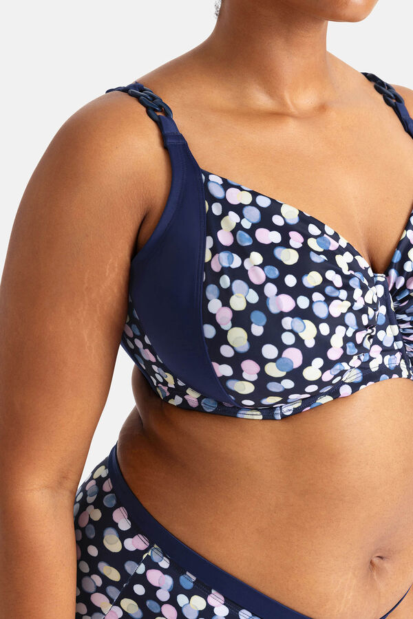 Dorina Top de biquíni não almofadado azul