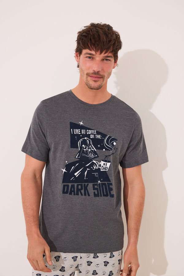 Women'secret Pijama Star Wars masculino 100% algod&atilde;o cinzento