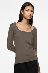 Pieces Camiseta reversible manga larga gris