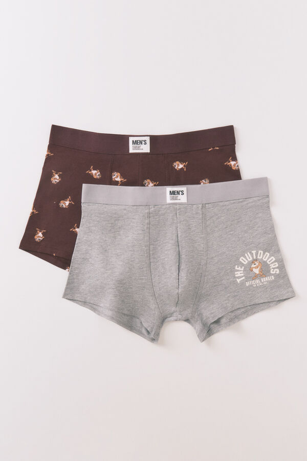 Women'secret Pack de 2 cuecas de algod&atilde;o "Taz" vermelho