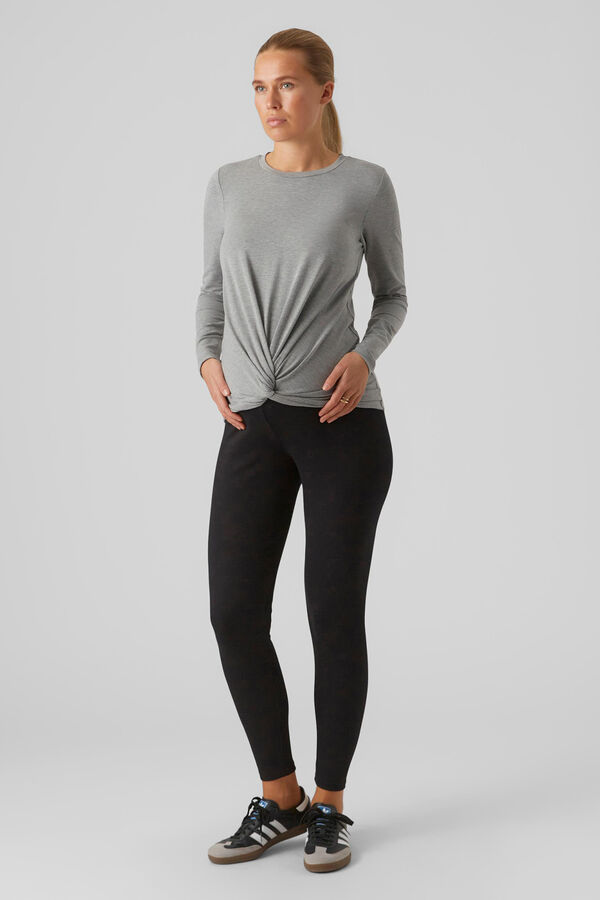 Mamalicious Leggings Corte skinny negro