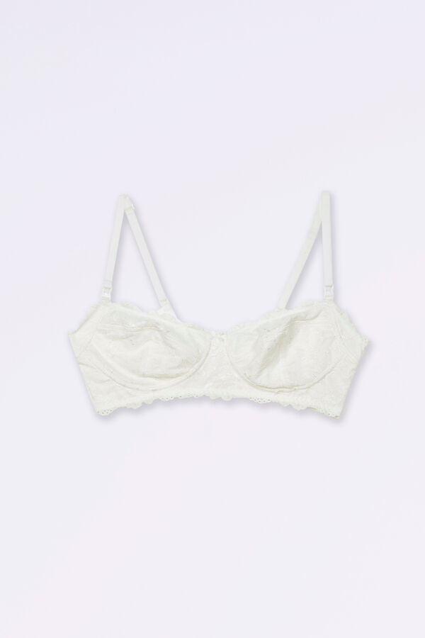 Ohma! Sujetador de lactancia con encaje marfil