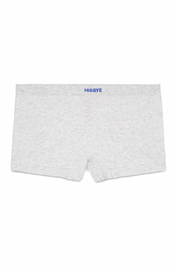 HI&BYE Cuecas boxer cinza cueca cinzento