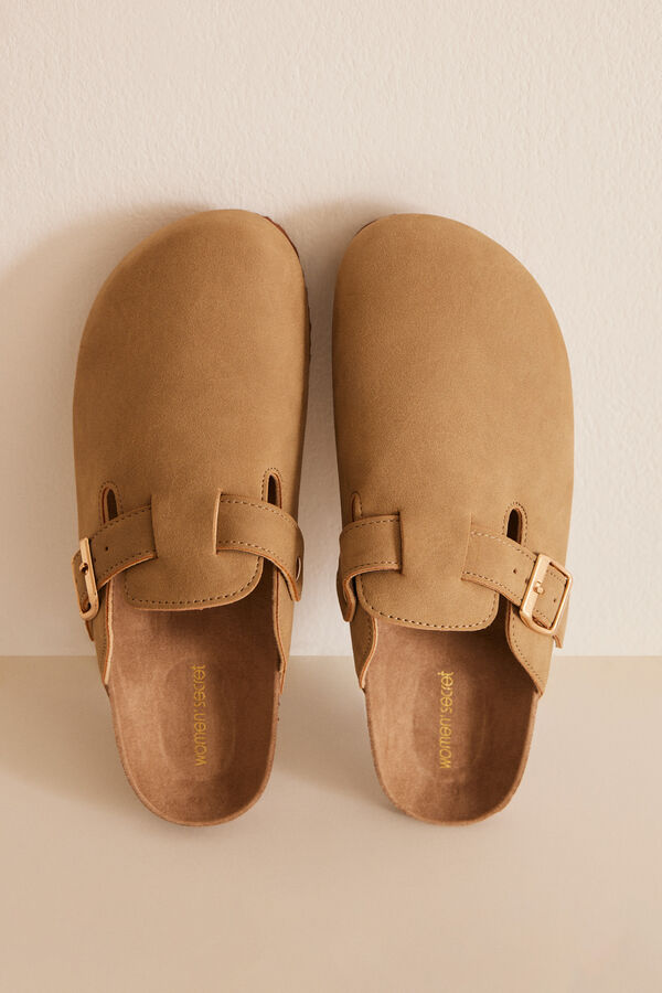 Women'secret Chinelos de quarto soca bio castanhas cru