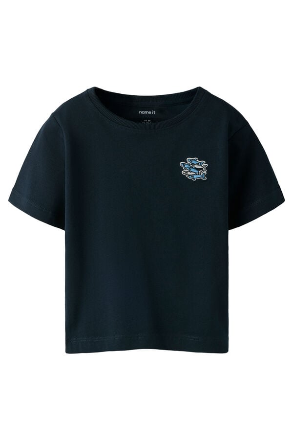 Name it T-shirt manga curta azul