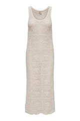 Only Maternity Vestido largo punto maternity marfil