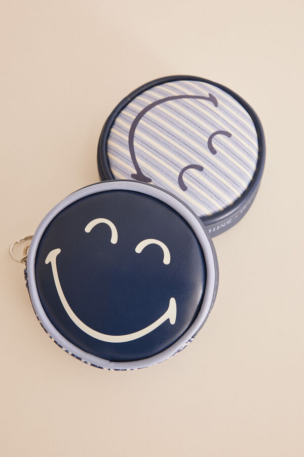 Women'secret Monedero redondo SmileyWorld &reg; azul azul