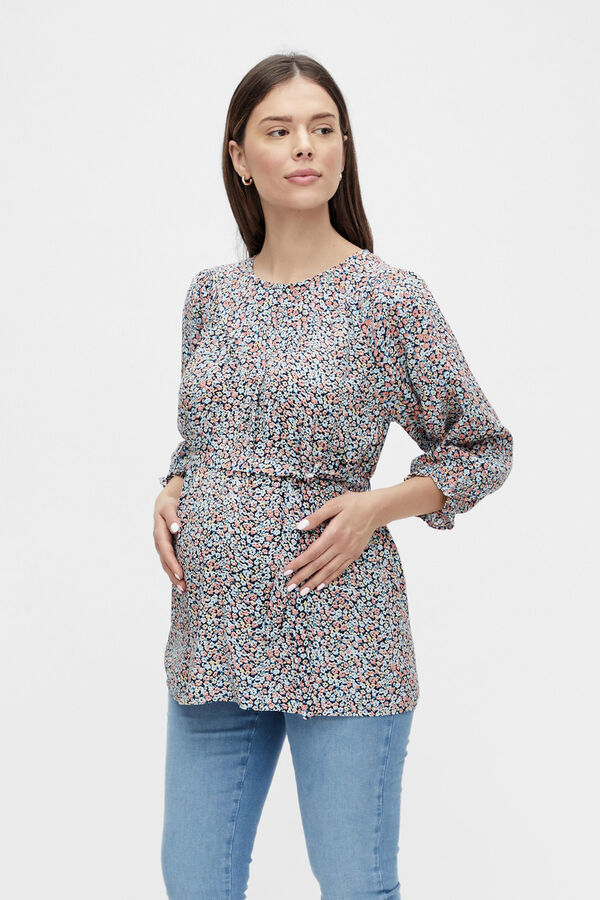 Womensecret Top maternity manga larga azul