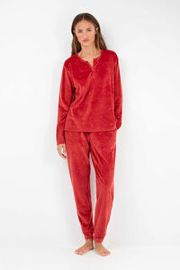 Gisela Conjunto de pijama de polar el&aacute;stica