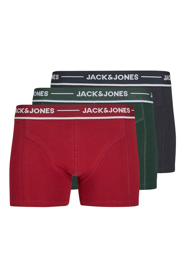 Jack & Jones Pack x3 b&oacute;xers turquesa