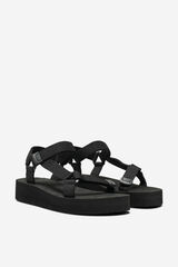 Only Sandalias velcro mujer negro
