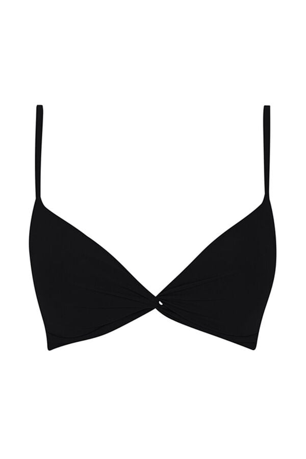 Women'secret Top biqu&iacute;ni triangular push-up preto preto