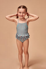 Gocco Traje De Ba&ntilde;o Estampado Retro Verde kaki