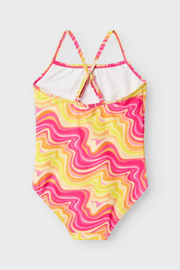 Name it Maiô tie dye para menina rosa