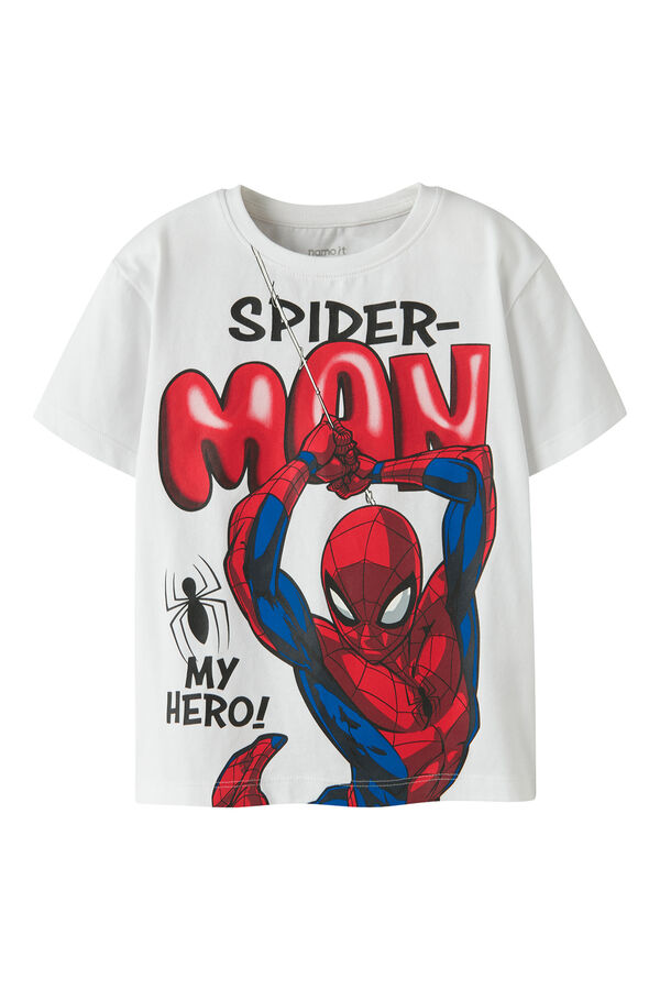 Name it T-shirt manga curta Spiderman branco