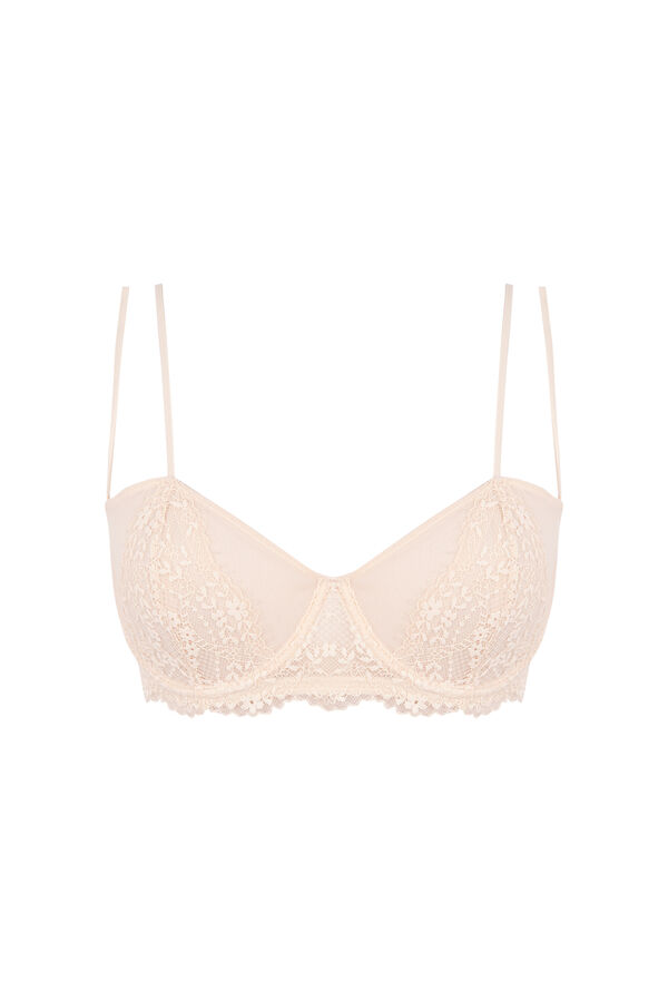 Women'secret Soutien balconette de renda nude PRETTY cru