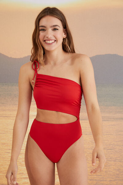 Womensecret Trikini asimétrico rojo rojo