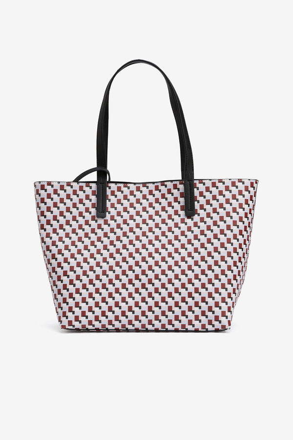 Vilanova Bolso Shopper Estampado rojo