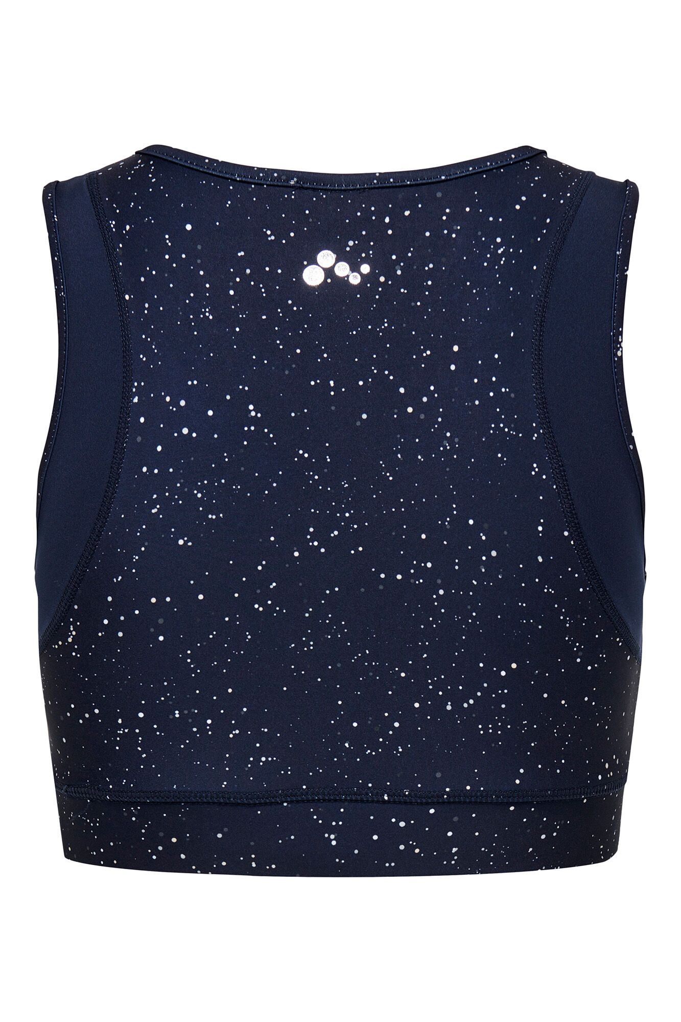 Only Play Suti&atilde; esportivo com efeito met&aacute;lico, azul marinho