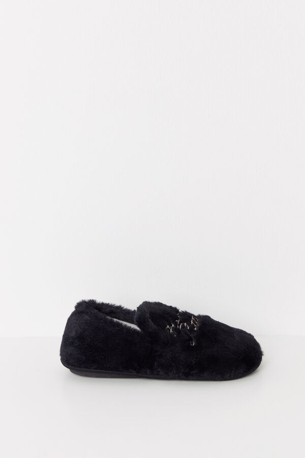 Women'secret Chinelos mocassim Harry Potter preto