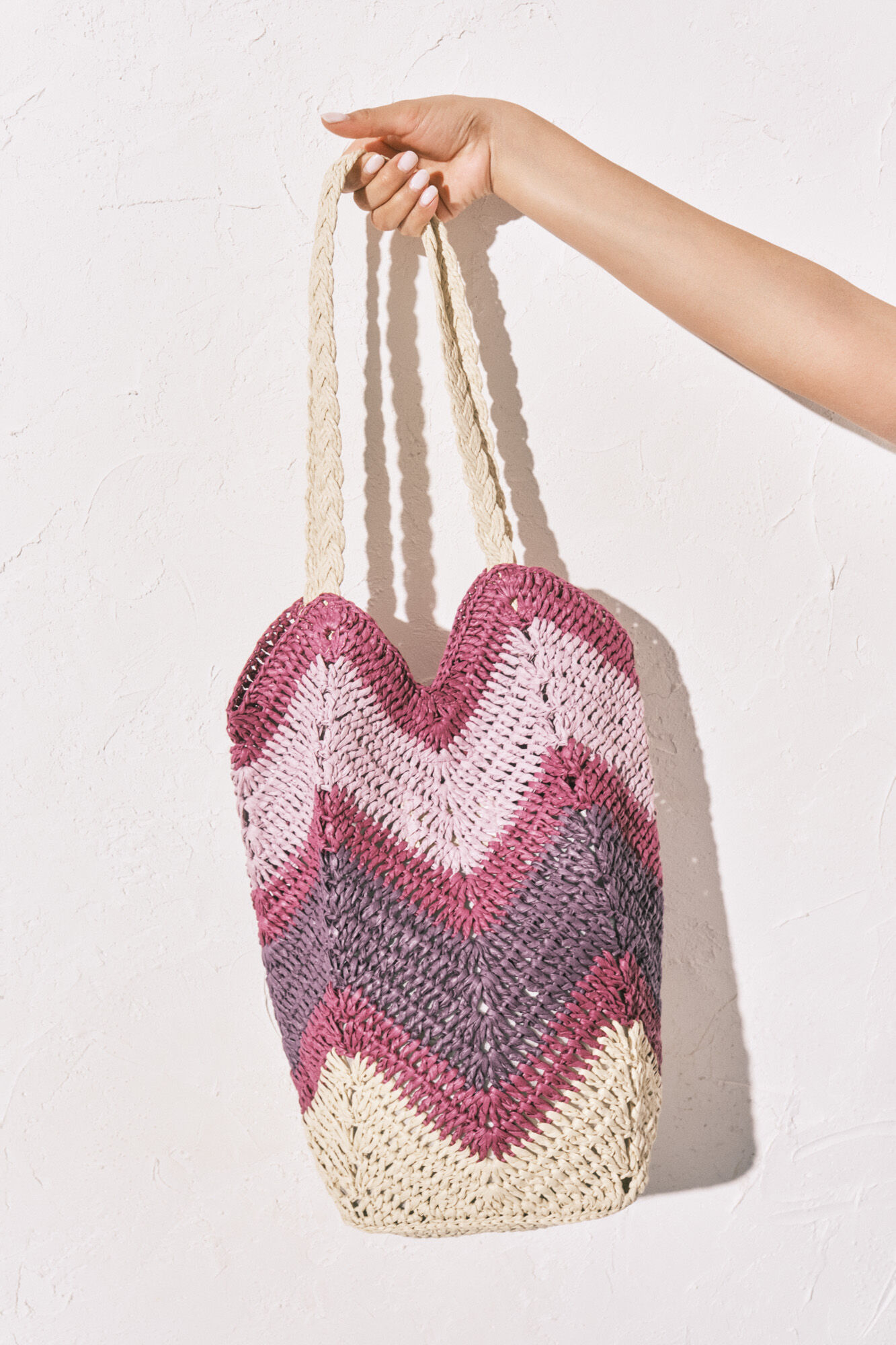 Women'secret Mala de ombro em r&aacute;fia multicolor