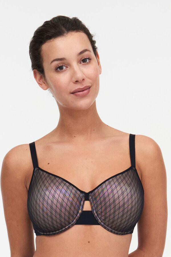 Chantelle Soutien com aros moldados Smooth Lines preto