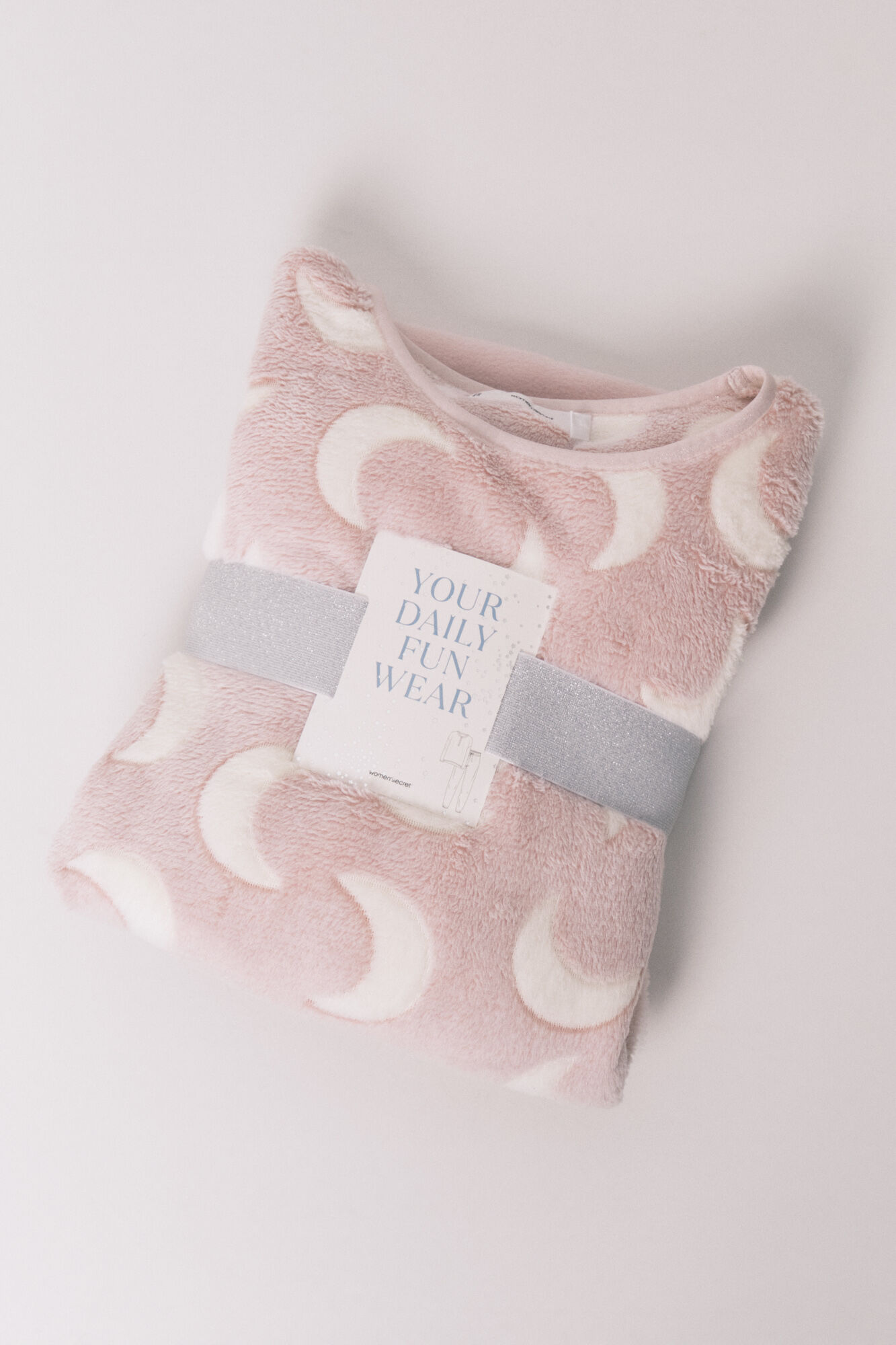 Women'secret Pijama comprido polar mousse luas