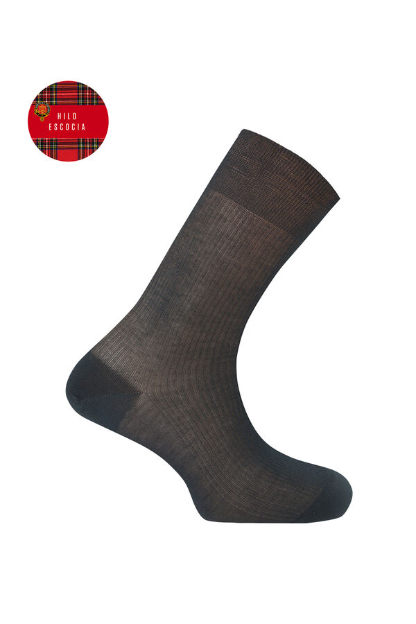 Punto Blanco Meias caneladas curtas preto