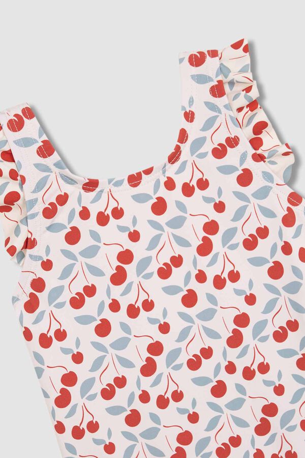 Gocco Ba&ntilde;ador de estampado cerezas blanco blanco