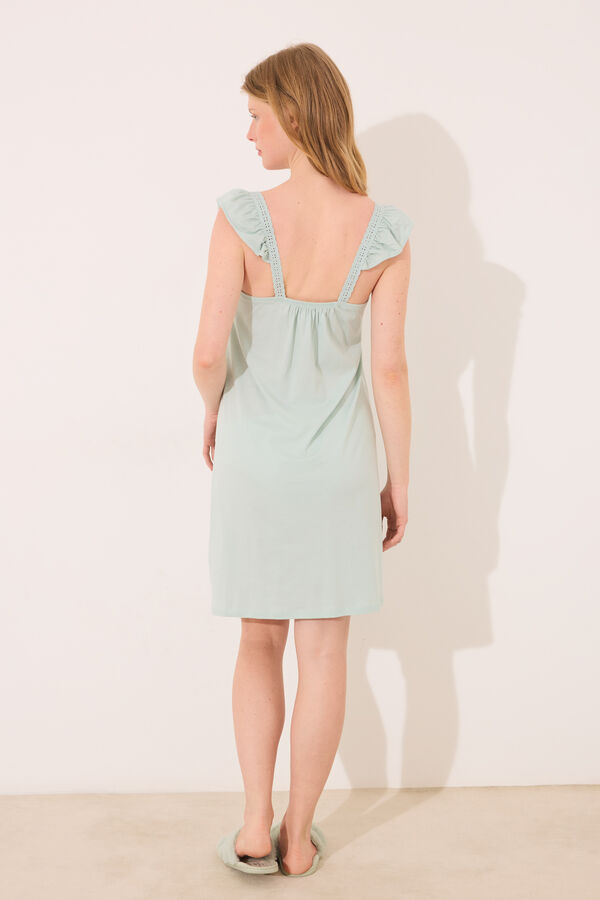 Women'secret Camis&oacute;n "maternity" midi pechera plisada verde