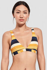 Gisela Top bikini con foam extra&iacute;ble estampado