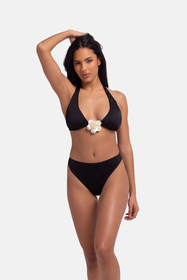 Dorina Maiô triangular preto preto