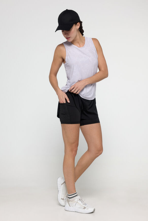 Only Play Short holgado con tejido B-Dry negro
