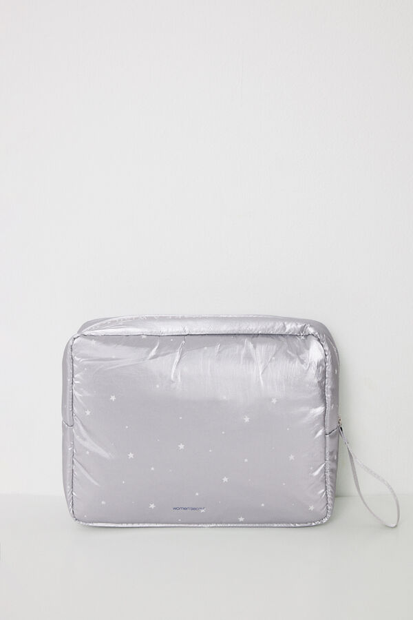 Women'secret Neceser mediano nylon acolchado Snoopy gris