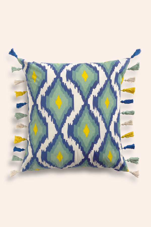 Calma House Funda de coj&iacute;n con print turquesa Bahamas turquesa